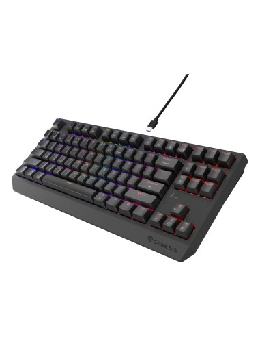 Genesis Thor 230 Tkl Klawiatura Gaming Usb + Rf Wireless + Bluetooth Qwerty Us English Czarny