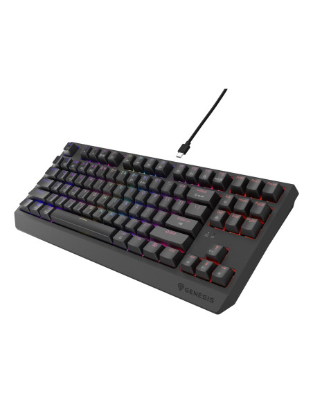 Genesis Thor 230 Tkl Klawiatura Gaming Usb + Rf Wireless + Bluetooth Qwerty Us English Czarny