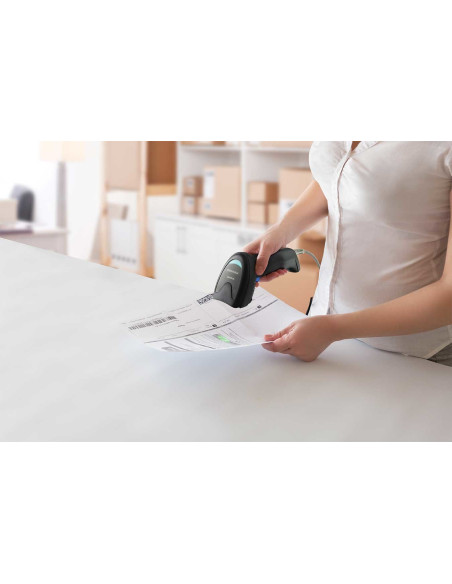 Czytnik Kodów Kreskowych Datalogic Quickscan Qd2220-Bkk1S 1D/Usb/Czarny/Kabel Usb/Podstawka
