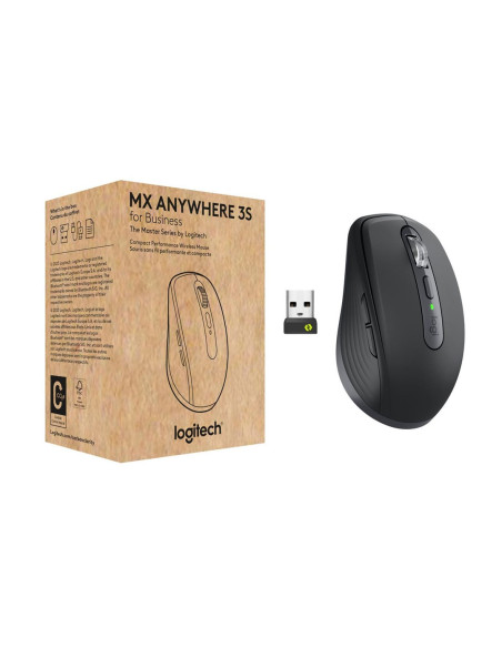 Logitech Mx Anywhere 3S For Business Myszka Biuro Po Prawej Stronie Rf Wireless + Bluetooth Laser 8000 Dpi