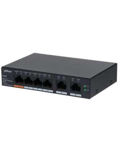 Dahua Technology Dh-Cs4006-4Gt-60 Łącza Sieciowe Zarządzany L2 Gigabit Ethernet (10/100/1000) Obsługa Poe Czarny