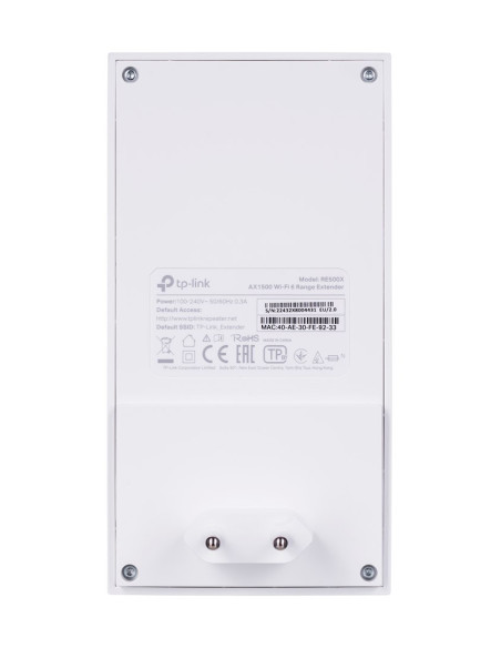 Tp-Link Re500X Przedłużacz Sieciowy Nadajnik I Odbiornik Sieci Biały 1000 Mbit/S