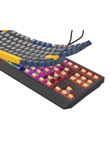 Genesis Thor 230 Tkl Klawiatura Gaming Usb Qwerty Angielski Niebieski