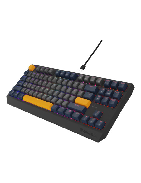 Genesis Thor 230 Tkl Klawiatura Gaming Usb Qwerty Angielski Niebieski