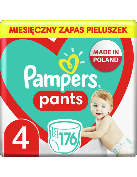 Pampers Pieluchomajtki Mth Rozm 4, 9-15Kg, 176Szt