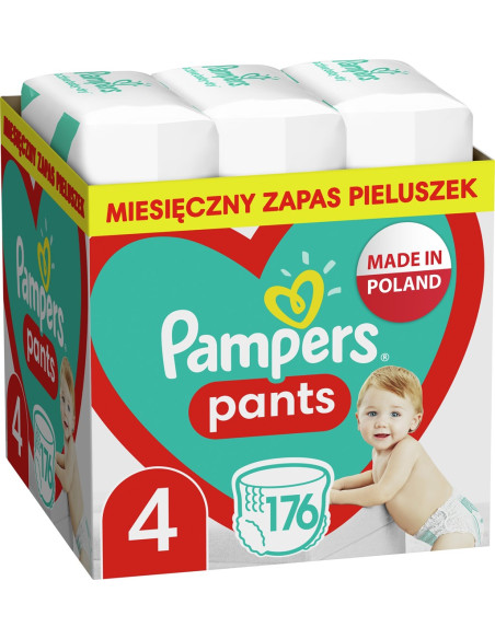 Pampers Pieluchomajtki Mth Rozm 4, 9-15Kg, 176Szt