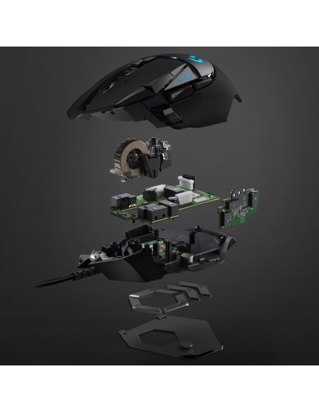 Logitech G G502 Hero Myszka Po Prawej Stronie Usb Typu-A Optyczny 25600 Dpi