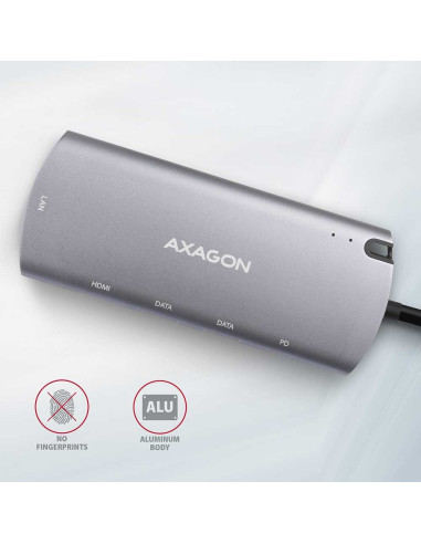 Axagon Hmc-6M2 Wieloportowy Hub Usb-C