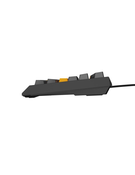 Genesis Thor 230 Tkl Klawiatura Gaming Usb + Rf Wireless + Bluetooth Qwerty Czarny, Szary, Pomarańczowy