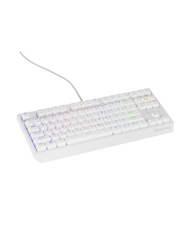 Genesis Thor 230 Tkl Klawiatura Gaming Usb + Rf Wireless + Bluetooth Qwerty Biały