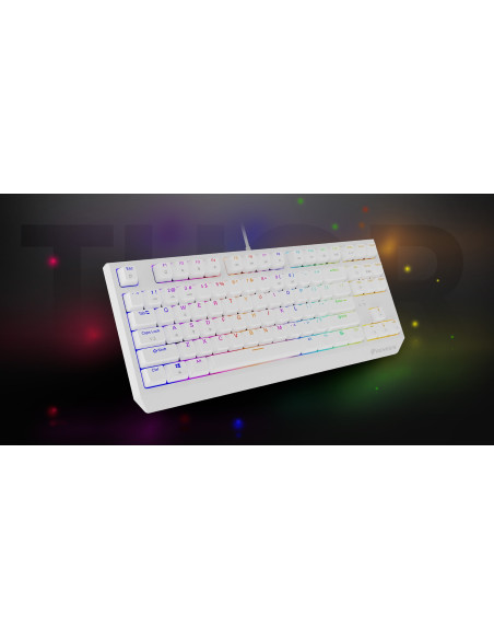 Genesis Thor 230 Tkl Klawiatura Gaming Usb + Rf Wireless + Bluetooth Qwerty Biały