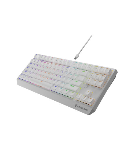 Genesis Thor 230 Tkl Klawiatura Gaming Usb + Rf Wireless + Bluetooth Qwerty Biały