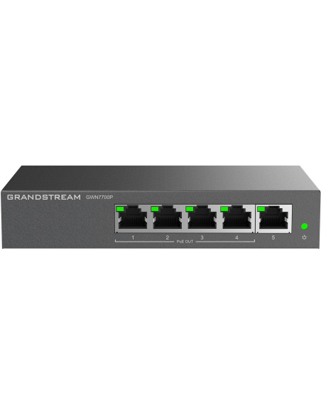Switch Grandstream Poe Gwn7700P (4X Poe Do 1000  1X Do 1000Mpbs)