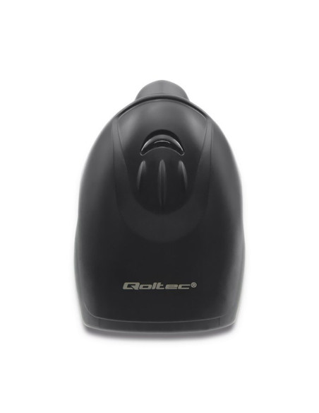 Qoltec 50866 Laserowy Czytnik Kodów Kreskowych 1D | Ccd | Usb | Czarny