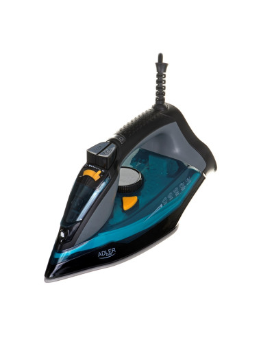 Adler Ad 5032 Żelazko Żelazko Suche Płyta Ceramiczna Czarny, Niebieski, Szary 2400 W