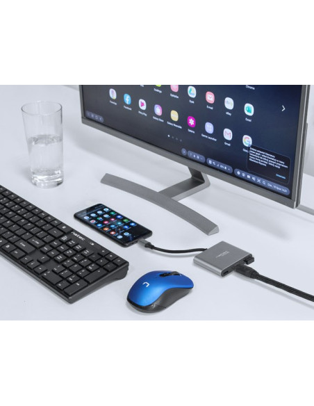 Natec Multi Port Fowler Mini (Usb-C Pd, Usb 3.0, Hdmi 4K) Nmp-1607