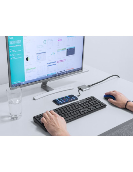 Natec Multi Port Fowler Mini (Usb-C Pd, Usb 3.0, Hdmi 4K) Nmp-1607