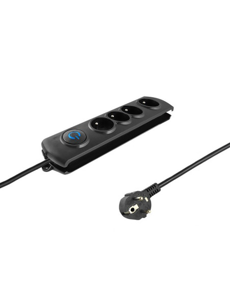 Listwa Zasilająca Qoltec 50104 (1,5M  Kolor Czarny)