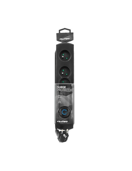Listwa Zasilająca Qoltec 50104 (1,5M  Kolor Czarny)
