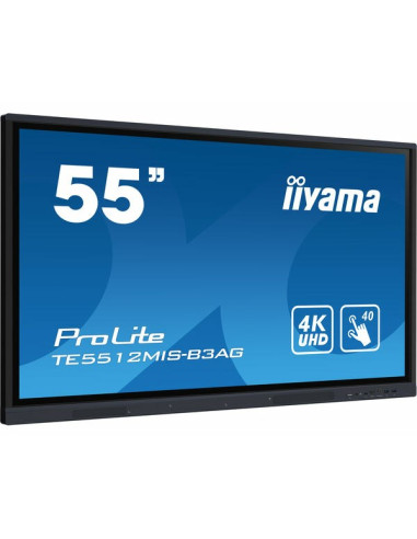 Iiyama Te5512Mis-B3Ag Signage Display Kiosk 139,7 Cm (55") Lcd Wi-Fi 400 Cd/M2 4K Ultra Hd Czarny Ekran Dotykowy Procesor Wbudow