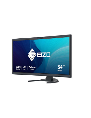 Monitor Eizo Flexscan Ev3450Xc-Bk 34.1" - Płaski Ekran - 86.6 Cm