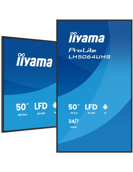 Płaski Ekran Iiyama Lh6564Uhs-B1Ag 65 In Lcd Uhd - 165.1 Cm