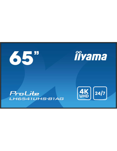 Monitor Iiyama 164,0 Cm (65") Lh6541Uhs-B1Ag 16:9 3Xhdmi+Usb Ips