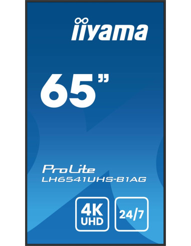Monitor Iiyama 164,0 Cm (65") Lh6541Uhs-B1Ag 16:9 3Xhdmi+Usb Ips