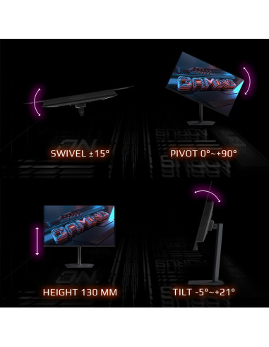 Gigabyte Mo32U 80Cm (31,5") 4K Oled Gaming Monitor 16:9 Hdmi/Dp/Usb-C 165Hz 0,03Ms Amd Freesync