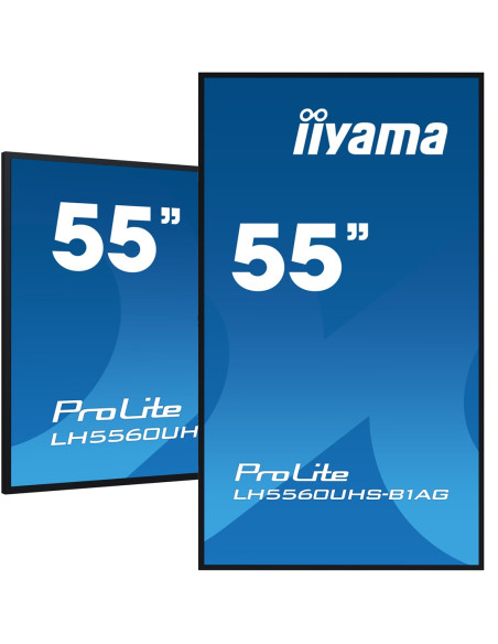 Iiyama Lh5560Uhs-B1Ag Signage Display Cyfrowa Tablica A 139,7 Cm (55") Led Wi-Fi 500 Cd/M2 4K Ultra Hd Czarny Procesor Wbudowany