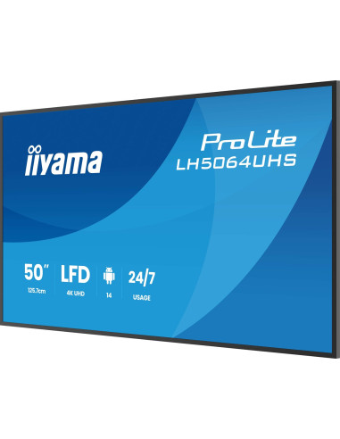 Monitor Iiyama Lh5064Uhs-B1Ag 50 In Lcd Uhd - Płaski Ekran - 127 Cm