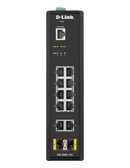 Switch D-Link 12 Port L2 Industrial Smart
