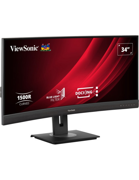 Viewsonic Vg3456C Monitor Komputerowy 86,4 Cm (34") 3440 X 1440 Px Ultrawide Quad Hd Led Czarny