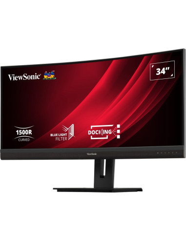 Viewsonic Vg3456C Monitor Komputerowy 86,4 Cm (34") 3440 X 1440 Px Ultrawide Quad Hd Led Czarny