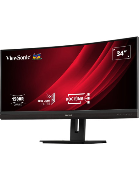 Viewsonic Vg3456C Monitor Komputerowy 86,4 Cm (34") 3440 X 1440 Px Ultrawide Quad Hd Led Czarny
