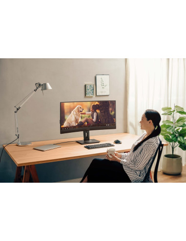 Viewsonic Vg3456C Monitor Komputerowy 86,4 Cm (34") 3440 X 1440 Px Ultrawide Quad Hd Led Czarny