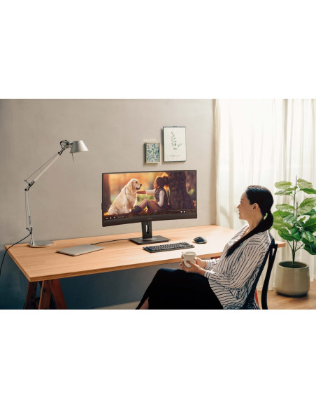 Viewsonic Vg3456C Monitor Komputerowy 86,4 Cm (34") 3440 X 1440 Px Ultrawide Quad Hd Led Czarny