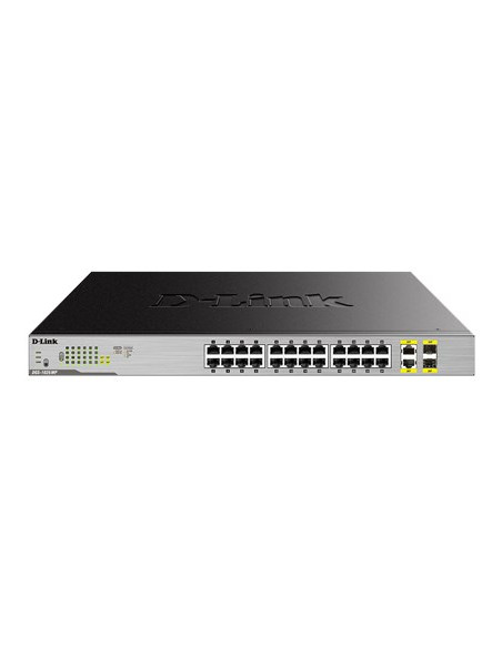D-Link Dgs-1026Mp Łącza Sieciowe Nie Zarządzany Gigabit Ethernet (10/100/1000) Obsługa Poe Czarny, Szary