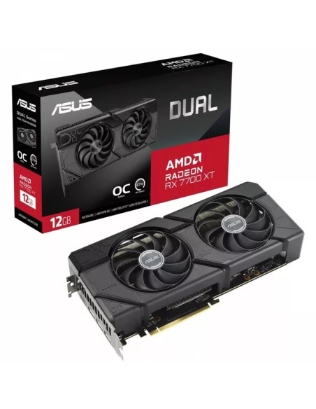 Asus Dual -Rx7700Xt-O12G Amd Radeon Rx 7700 Xt 12 Gb Gddr6