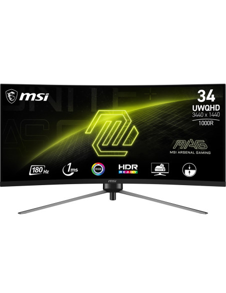 Zakrzywiony Monitor Do Gier Msi Mag 345Cqrde 34" - Płaski Ekran - 86,4 Cm