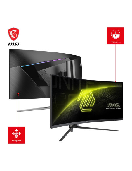 Zakrzywiony Monitor Do Gier Msi Mag 345Cqrde 34" - Płaski Ekran - 86,4 Cm