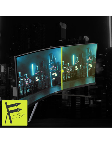 Zakrzywiony Monitor Do Gier Msi Mag 345Cqrde 34" - Płaski Ekran - 86,4 Cm