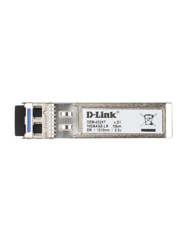 D-Link Dem-432Xt - Światłowód - 10000 Mbit/S - Sfp+ - Lc - 9/125 Μm - Lr