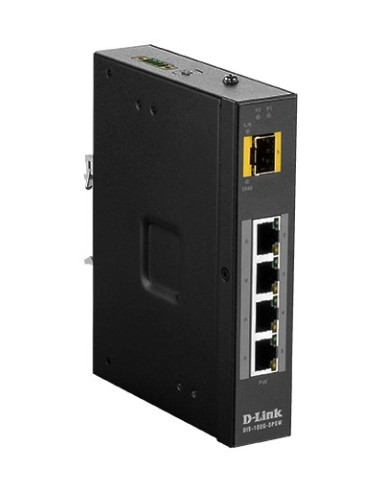 Switch D-Link Dis-100G-5Psw - Niezarządzany - L2 - Gigabit Ethernet (10/100/1000) - Pełny Dupleks - Power Over Ethernet (Poe) - 