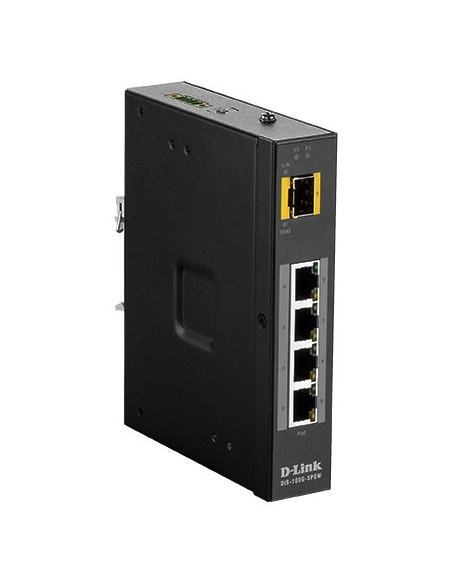 Switch D-Link Dis-100G-5Psw - Niezarządzany - L2 - Gigabit Ethernet (10/100/1000) - Pełny Dupleks - Power Over Ethernet (Poe) - 