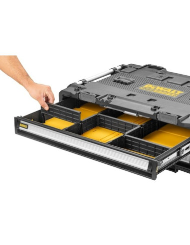 Dewalt Dwst08520-1 Pudełko Na Narzędzia Przybornik Metal, Plastik Czarny, Stal Nierdzewna, Żółty