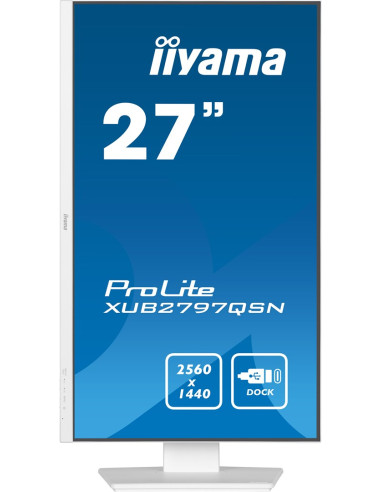 Monitor Led Iiyama Prolite Xub2797Qsn-W2 - 27 Cali - Płaski Ekran - 68,6 Cm