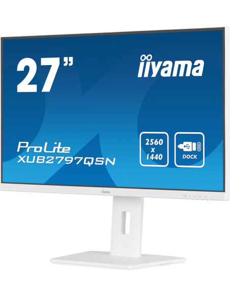 Monitor Led Iiyama Prolite Xub2797Qsn-W2 - 27 Cali - Płaski Ekran - 68,6 Cm