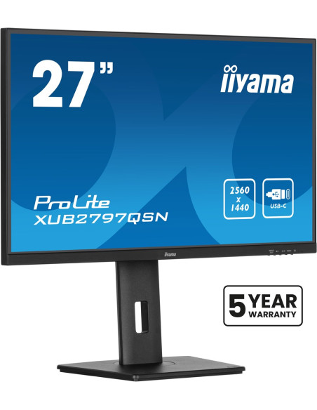 Monitor Iiyama 68.5Cm (27") Xub2797Qsn-B2 16:9 Hdmi+Dp+Usb-C