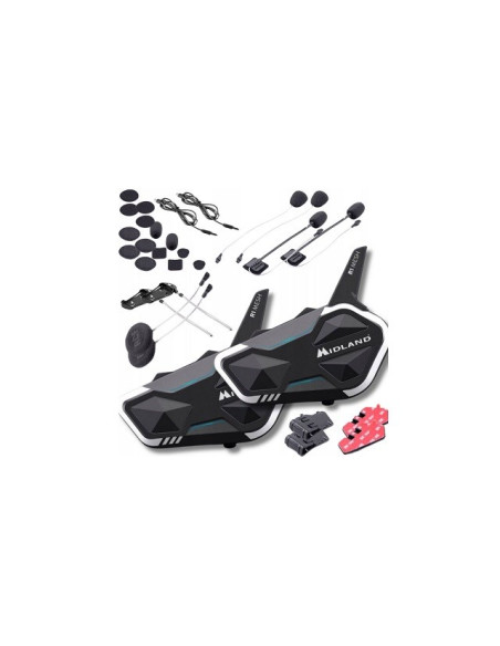Interkom Motocyklowy Midland R1 Mesh Twin Na 2 Kaski